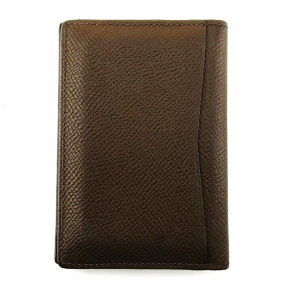 DUNHILL Card Case Boton Leather Authentic USED - Picture 2 of 11